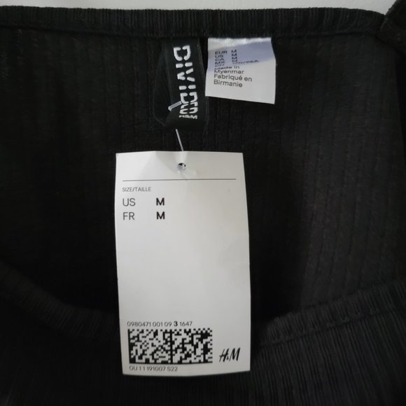 HM Divided Crop tank bralette size medium - Picture 2 of 2